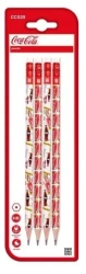 Ołówek HB z gumką Coca-Cola 4szt - MP Main Paper