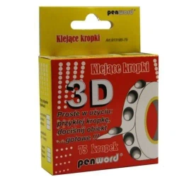 Klejące kropki 3D 75 kropek - Penword