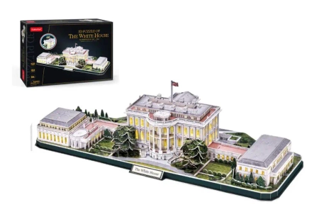 Puzzle 3D Led Biały Dom - Lisciani
