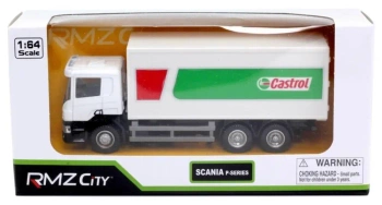 Model 1:64, Scania P-Series, Ciężarówka Castrol, Biała