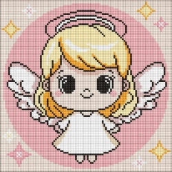 Diamentowa mozaika Kids - Święty Aniołek 30x30cm - Ideyka