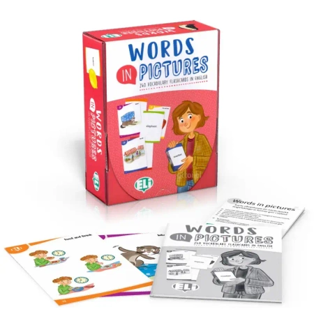 Words in Pictures: karty obrazkowe z grami językowymi do nauki angielskiego + e-flashcards + audio - ELI