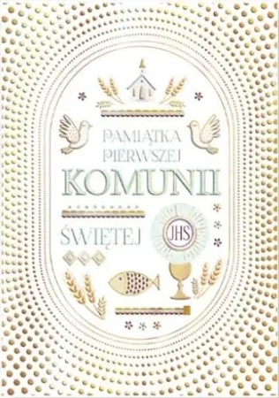 Karnet B6 Komunia. Kropki - Henry