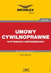 eBook Umowy cywilnoprawne w pytaniach i odpowiedziach - Praca zbiorowa