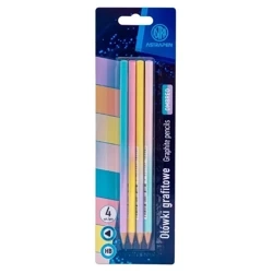 Ołówki grafitowe trójkątne HB Astrapen Ombre 4 szt. - ASTRA art-pap