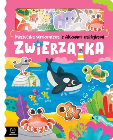 Zwierzątka. Książeczka sensoryczna z filcowymi... - Bogusław Michalec