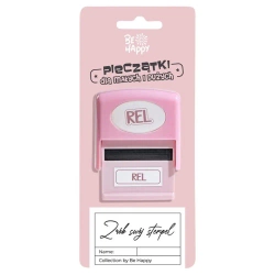 Pieczątka z napisem - Rel - Be-Happy Gifts