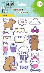 Naklejki 3D Pop Up Kapibara 146x240 HAPPY COLOR - GDD