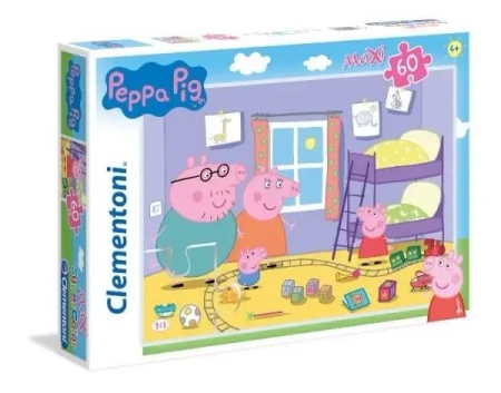 Puzzle 60 Maxi Super Kolor Peppa Pig - Clementoni