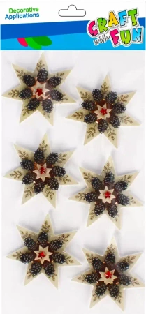 Naklejki BoŻe Narodzenie 3d Stroik Craft with Fun 501768