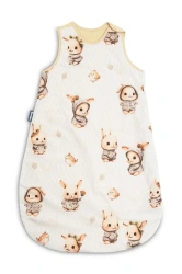 Śpiworek do spania M króliczki beżowy 50x80cm - Sensillo