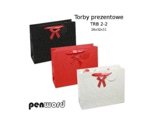 Torebka prezentowa 26x32x11cm MIX - Penword
