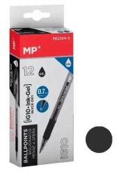 Długopis żelowy czarny (12szt) - MP Main Paper
