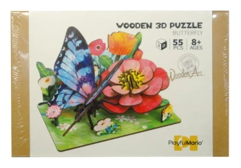 Puzzle drewniane DIY scena łąka 3D - SWEDE