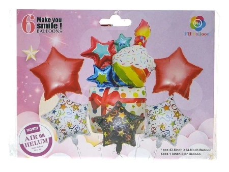 Balony foliowe 6szt - ADAR