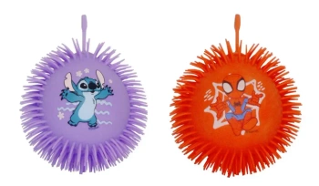 Piłka gumowa kudłata Spidey i Stitch mix 23cm - Simba