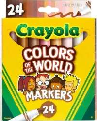 Markery zmywalne 24 kolory - Crayola