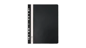 Skoroszyt twardy zawieszany PVC czarny (10szt) - Biurfol