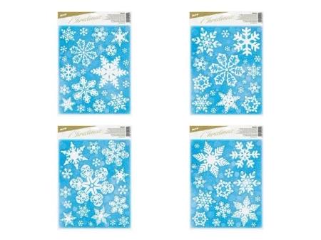 Naklejka bożonarodzeniowa brokat 30x42cm - MFP