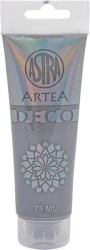 Farba akrylowa Deco Artea 75 ml tuba szary - ASTRA art-pap