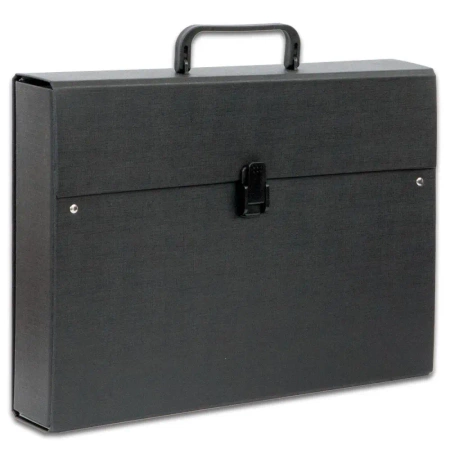 Teczka z rączką A4 6,5 cm maxi plus Lux PCV Penmate czarna