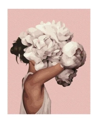 Malowanie po numerach - Pęczek piwonii 40x50cm - Twoje Hobby