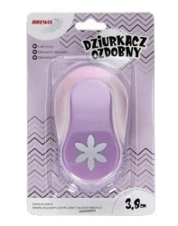 Dziurkacz ozdobny fioletowy - Kwiatek 3,8cm - Brewis
