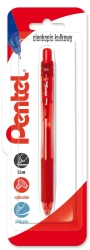 Cienkopis kulkowy 0,5 mm EnerGel  BLN105, czerwony x 1 blister - PENTEL
