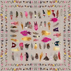 Karnet kwadrat z kopertą Tickled Pink - Museums & Galleries