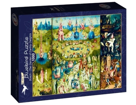 Puzzle 1000 Ogród ziemskich rozkoszy, Bosch - Bluebird Puzzle