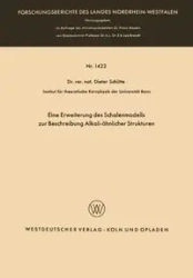 Eine Erweiterung des Schalenmodells zur Beschreibung Alkali-ähnlicher Strukturen - Schütte Dieter