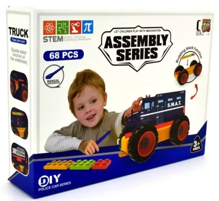 Konstruktor pojazd samochód 68 el. - Pro Kids