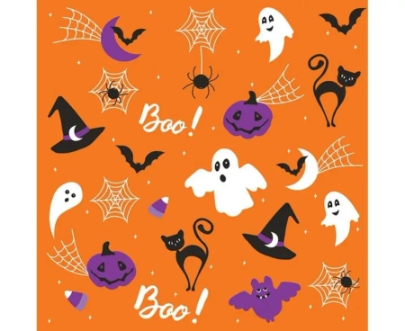 Serwetki papierowe Halloween Orange 33x33cm 20szt - Godan