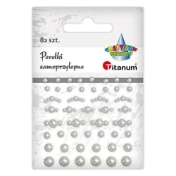 Kryształki samoprzylepne okrągłe 48szt - Titanum