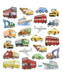 Naklejki papierowe - Transport 24szt - Dalprint