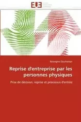 Reprise d'entreprise par les personnes physiques - DESCHAMPS-B