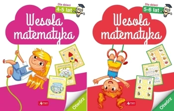 Wesoła matematyka dla dzieci w wieku 4-5 lat + 5-6 lat PAKIET Dragon - praca zbiorowa