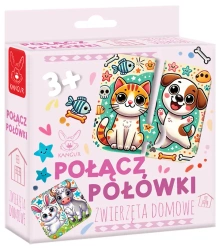 Połącz połówki Zwierzęta domowe 3+ - Kangur