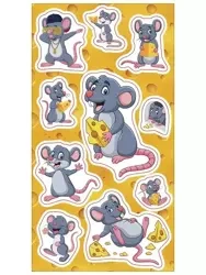 Naklejki Myszki - Ranok-Creative