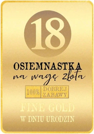 Karnet Urodziny 18 - Kukartka