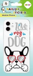 Naklejki Mobile Love Dog 90x205 HAPPY COLOR - GDD