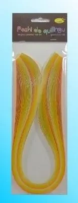 Paski do quillingu 10mmx50cm żółte 100szt - Galeria Hobby