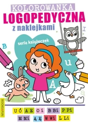 Kolorowanka logopedyczna z naklejkami 1 - praca zbiorowa
