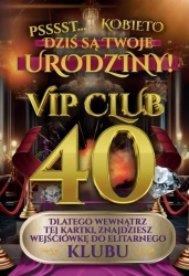 Karnet Urodziny 40 damskie - YEKU