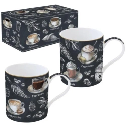 Kubek porcelanowy w ozdobnym pudełku 350ml 2szt - Easy Life