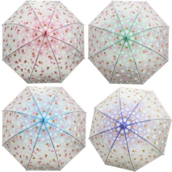 Parasolka półprzeźroczysta kwiatki misie MIX - Trifox