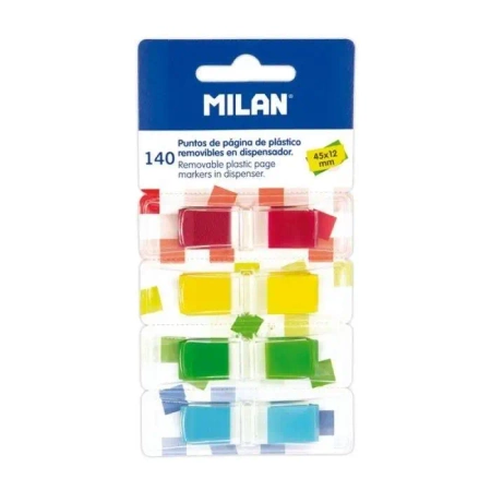 Zakładki indeksujące fluo 4 kolory 140szt MILAN