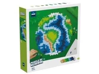 Klocki Plus-Plus Puzzle By Number - Ziemia 800el. - Plus-Plus
