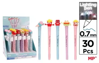 Długopis świecący niebieski 0,7mm (30szt) - MP Main Paper