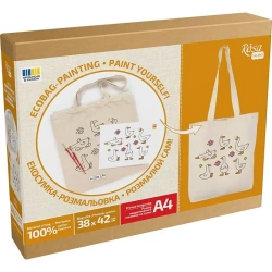 Torba do malowania Geese 38x42cm - Rosa